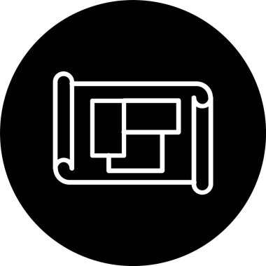 Mavi Yazdırma Satırı Tersine Döndürülmüş Simge