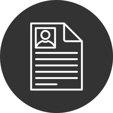 CV Satır Tersine Çevrilmiş Simge