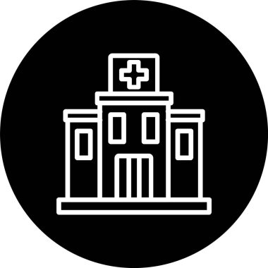 Hastane İnşa Hattı Tersine Çevrilmiş Simge