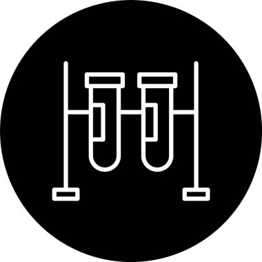 Test Tüpleri Satırı Tersine Çevrilmiş Simge