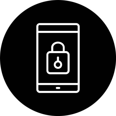 Akıllı Telefon Kilit Satırı Ters Döndürülmüş Simge