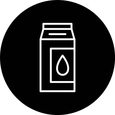 Süt Kutusu Satırı Tersine Çevrilmiş Simge