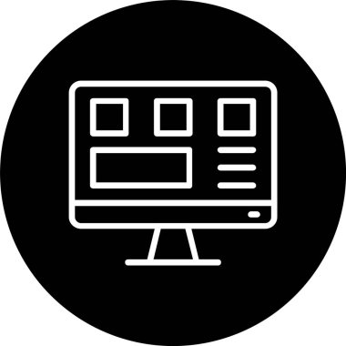 Web Tasarım Satırı Tersine Çevrilmiş Simge