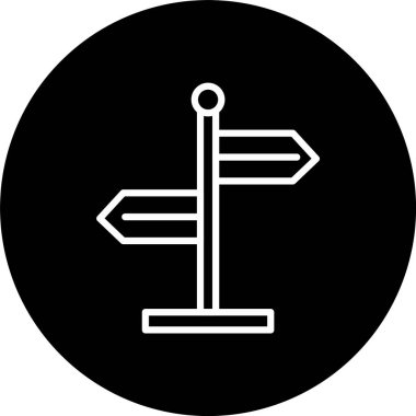 Yön İmzalama Satırı Tersine Çevrilmiş Simge