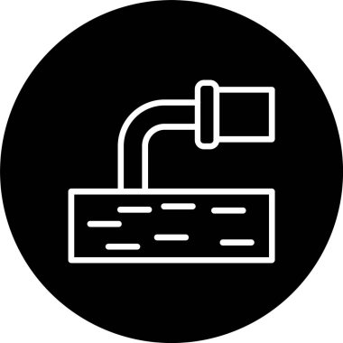 Atık Su Hattı Tersine Çevrilmiş Simge