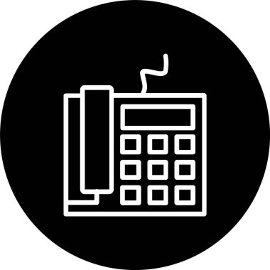 Telefon Hattı Tersine Çevrilmiş Simge