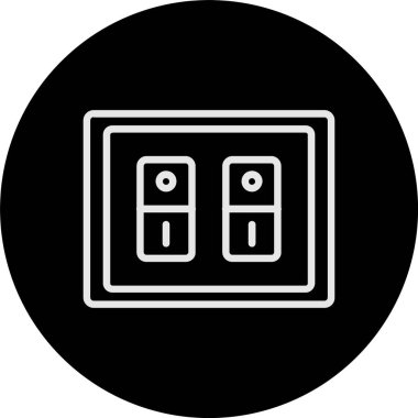 Işık Anahtarı Satırı Tersine Çevrilmiş Simge