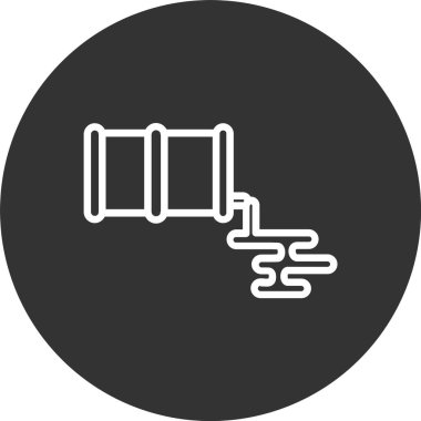 Yağ Dökümü Satırı Tersine Çevrilmiş Simge