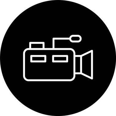 Video Kamera Satırı Tersine Çevrilmiş Simge