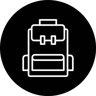 Sırt Çantası Satırı Tersine Döndürülmüş Simge