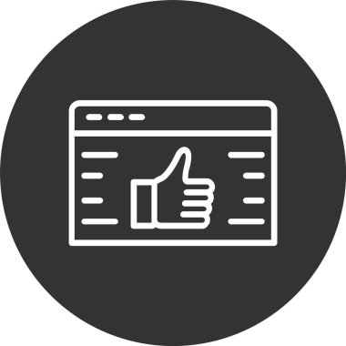 Tatmin Satırı Tersine Çevrilmiş Simge