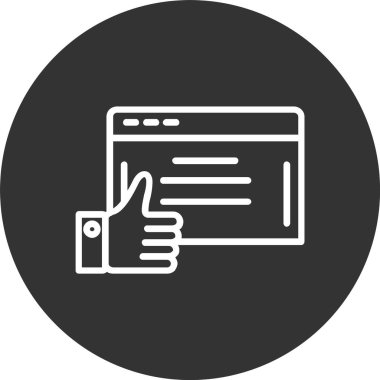 Onaylanmış Satır Tersine Döndürülmüş Simge