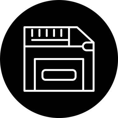 Disket Sürücü Satırı Tersine Çevrilmiş Simge