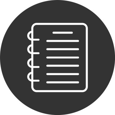 Not Defteri Satırı Tersine Çevrilmiş Simge