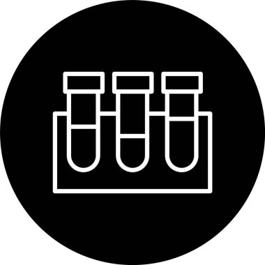 Test Tüpleri Satırı Tersine Çevrilmiş Simge