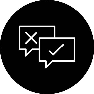 Tartışma Satırı Tersine Çevrilmiş Simge