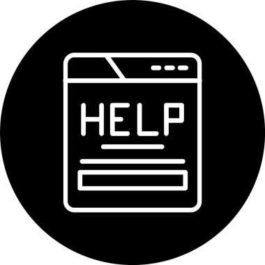 Yardım Satırı Tersine Çevrilmiş Simge