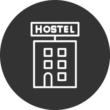 Hostel Satırı Tersine Çevrilmiş Simge