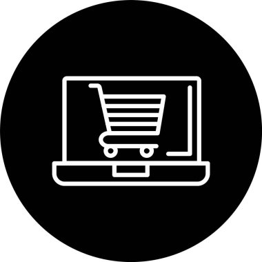 Çevrimiçi Alışveriş Hattı Ters Simgesi