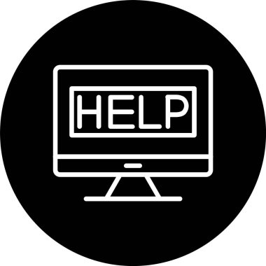 Yardım Satırı Tersine Çevrilmiş Simge