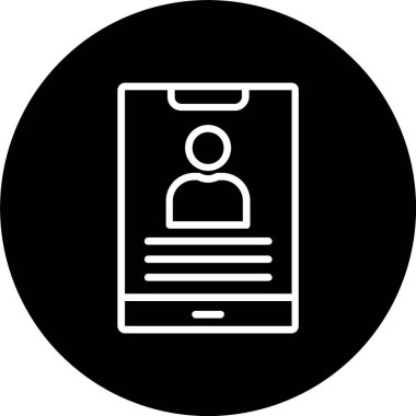 Akıllı Telefon Satırı Tersine Çevrilmiş Simge