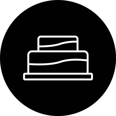 Düğün Pastası Hattı Tersine Çevrilmiş Simge