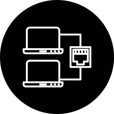 Lan Satırı Tersine Çevrilmiş Simge