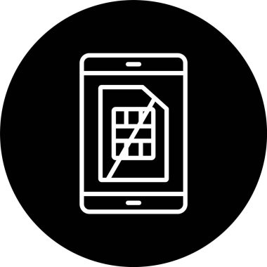 Sim Kart Satırı Tersine Çevrilmiş Simge Yok