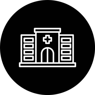 Hastane Hattı Tersine Çevrilmiş Simge