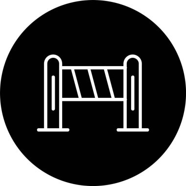 Bariyer Çizgisi Tersine Döndürülmüş Simge