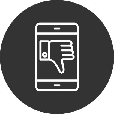 Cep Telefonu Hattı Tersine Çevrilmiş Simge