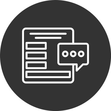 Yorum Satırı Tersine Çevrilmiş Simge