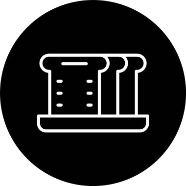 Düz Ekmek Satırı Tersine Döndürülmüş Simge