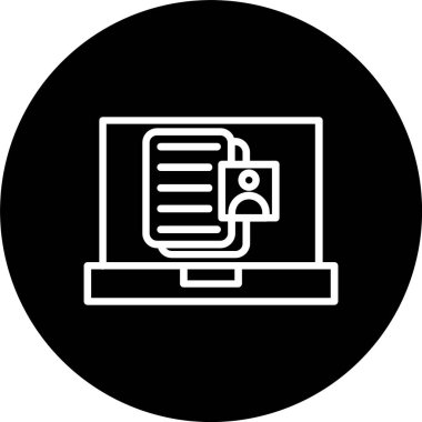 Kişisel Bilgi Satırı Tersine Çevrilmiş Simge