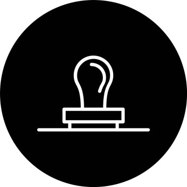 Damga Satırı Tersine Çevrilmiş Simge