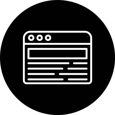 Web Tarayıcı Satırı Tersine Çevrilmiş Simge