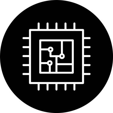 İşlemci Satırı Tersine Çevrilmiş Simge