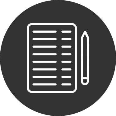 Notlar Satır Tersine Döndürülmüş Simge