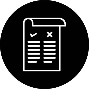 Artıları ve Eksileri Satırı Tersine Çevrilmiş Simge