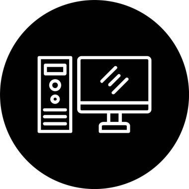 Masaüstü Bilgisayar Satırı Tersine Çevrilmiş Simge