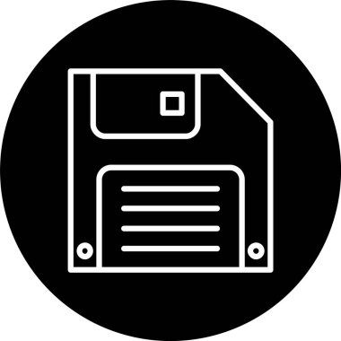 Disket Satırı Tersine Çevrilmiş Simge