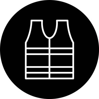 Life Jacket Çizgisi Tersine Çevrilmiş Simge