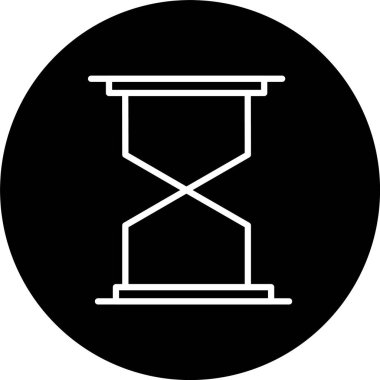 Kum Saati Satırı Tersine Çevrilmiş Simge