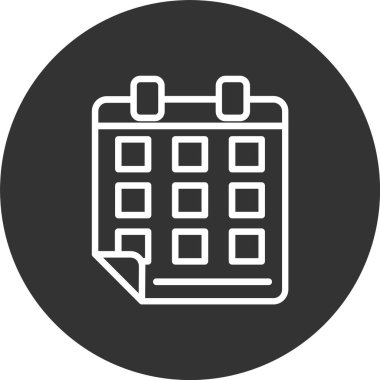 Takvim Satırı Tersine Döndürülmüş Simge