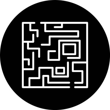 Labirent Satırı Tersine Çevrilmiş Simge