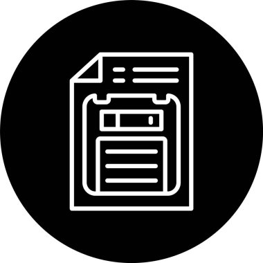 Disket Satırı Tersine Çevrilmiş Simge