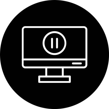 Satırı Duraklat Tersine Çevrilmiş Simge