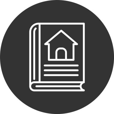 Ev İşi Satırı Tersine Çevrilmiş Simge