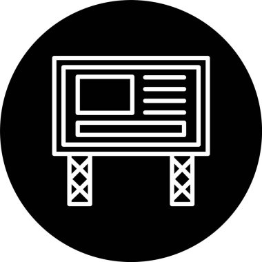 reklam panosu başlığı Satırı Ters Çevrilmiş Simge