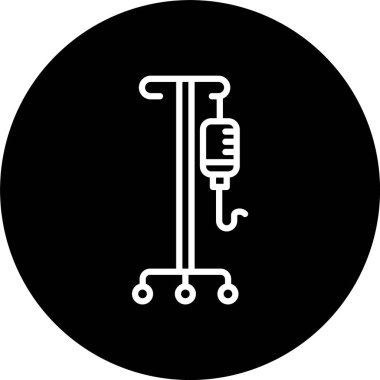 İnfüzyon Rack Satırı Tersine Döndürülmüş Simge